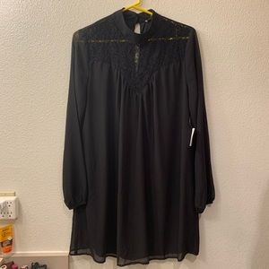 🖤 Black Lace High Neck Dress 🖤